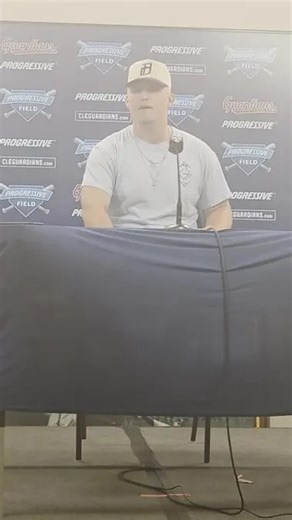 Pitcher Parker Messick after the Cleveland Guardians beat the Chicago White Sox I Video