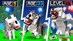 Evolving PET WEREWOLF to GOD WEREWOLF in Minecraft