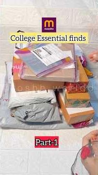 College Essentials Finds From Meesho 🛍️ Budget-Friendly Student Must Haves