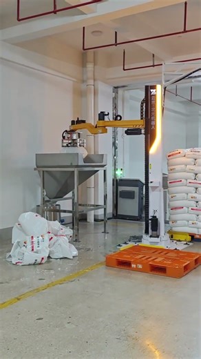 Column Robot Debagging Machine for Talc Powder, Quartz Powder and Kaolin with Dust-Free Bag Emptying