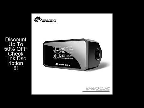 Bykski Thermometer Water Cooling System Monitor Flowmeter Leaking Pump Speed Alarm RPM Temperature S