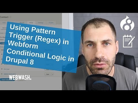 Using Pattern Trigger (Regex) in Webform Conditional Logic in Drupal 8