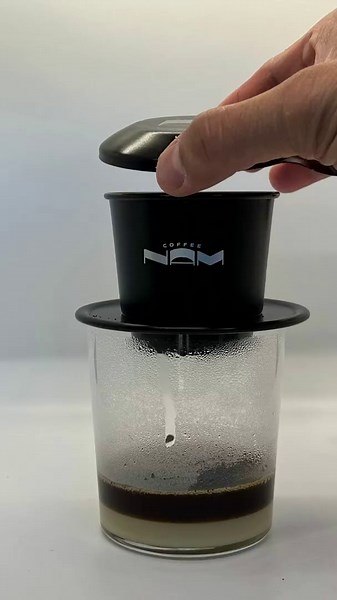 Vietnamese Coffee Phin Filter, drip coffee, made with aluminum, color-BLACK