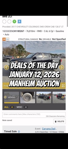 Every day I can find deals! Where are you looking? If you need access to see these cars, then DM me! #manheim #adesa #carauctions #cardealer #trucks