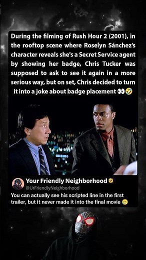During the filming of Rush Hour 2 (2001), Chris Tucker improvised this
