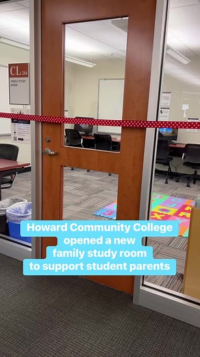 9.4K views · 144 reactions | NEW FAMILY STUDY ROOM! Howard Community College opened a new family study room to support student parents. Clark Library Building, Room CL 204 #HowardCC #HoCoMd #StudentParent #CommunityCollege #CollegeChoice #CommunityCollegeStudent | Howard Community College | Facebook