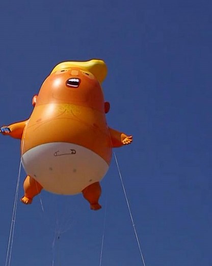 'Baby Trump' balloon flies over London