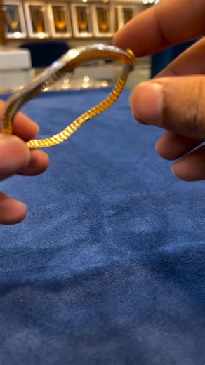 Kamal kant verma on Instagram: "Grace in Every Curve 💛 Minimal yet luxurious kada bracelets crafted for comfort, finished with an easy lock spring in light weight that makes wearing them simple and seamless. Finished in 22K 916 HM gold #gold #916 #art #accessories #bracelet"