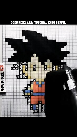GOKU Pixel Art: Dibujos Pixelados de Goku en Cuadritos y Dragon Ball