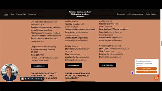 Enrollment is officially open for our 3-Month CSI Training Academy starting in March. This program is designed for those who are serious about moving beyond theory and gaining hands-on, practical CSI experience. If you’ve been on the interest list or waiting for the right time, this is your signal. And yes, those on the interest list will receive a special email and discount code. Training doesn’t wait. Neither should you. | Forensic Science Academy