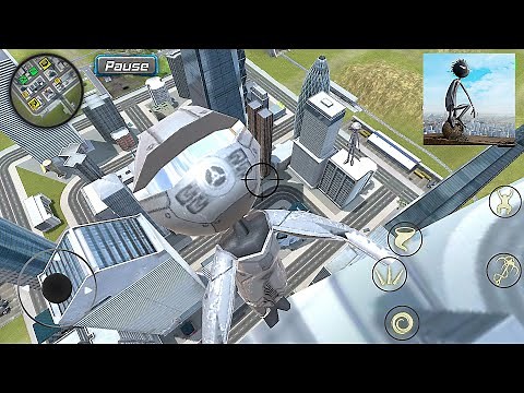 Amazing Crime Strange Stickman Rope Vice Vegas #103 The tallest building in the game