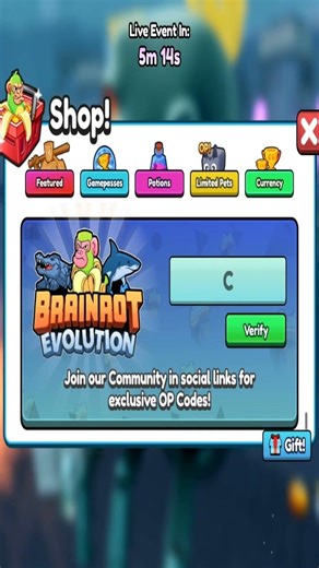 *NEW* ALL WORKING CODES FOR BRAINROT EVOLUTION ROBLOX 2026