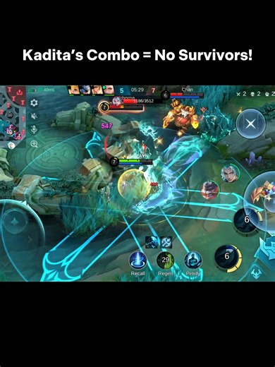 No One Survived Kadita! #mobilelegends #kaditagameplay #kaditabuild