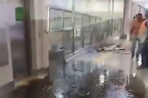 Mexico City airport flooded with poo as ceiling collapses weeks before World Cup