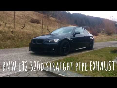 BMW e92 320d Straightpipe exhaust sound