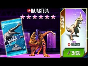 Rajastega Max Level and Amphibian Pack - Jurassic World The Game