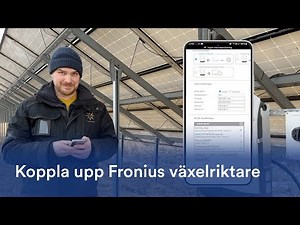 Koppla upp Fronius-växelriktare mot WiFi