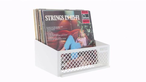 Now Playing Stand | Storage | Vinyl Record Stand | Shelf | Black Floating Shelves | LP Holder | Pack of 2 | Wall-Mounted or Tabletop
