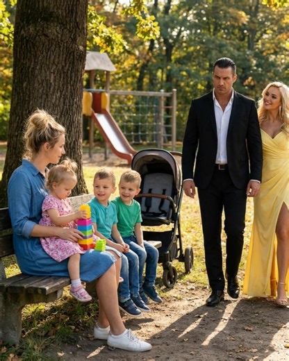 Le parrain de la mafia se promenait dans le parc avec sa fiancée, rêvant d'un mariage parfait et d'un avenir radieux… Soudain, il aperçut son ex, épuisée, tremblante… enceinte de triplés. La vérité qu'il découvrit bouleversa toutes ses certitudes. 😳😲 Le diamant à l'annulaire de Veronica Steele captait les rayons du soleil couchant comme une arme : brillant, éblouissant, impossible à ignorer. 💎✨ Cinq carats d'une pureté absolue, scintillant à chaque mouvement, comme pour défier le monde de rem