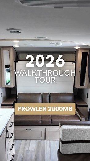 Fireplace, murphy bed, double bunks, solar prep... the 2026 Prowler 2000MB checks every box. ✅ This is compact comfort at its finest! | Heartland RVs