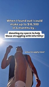 262K views · 735 reactions | Getting compensated for helping make someone’s dreams come true? Sign me up! Link in bio to apply today! *Compensation is based on donating the maximum of 3 times per week yielding average number of vials per donation. Must qualify. #spermdonor #spermdonation #mensfertility #sidegig #extraincome #spermdonors | Sperm Bank Donors | Facebook