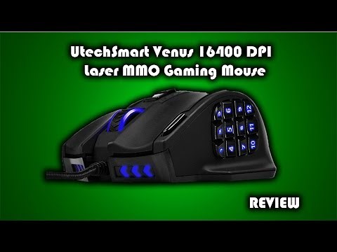 UtechSmart Venus 16400 DPI High Precision Laser MMO Gaming Mouse [ IGN's PICK]