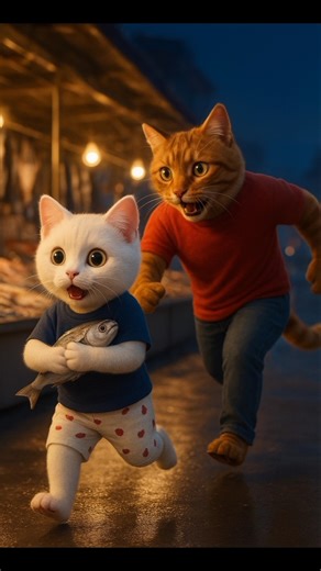 Father Cat Saves His Kitten ❤️🐱 | Emotional AI Cat Story #CatShorts #AIAnimation #ViralShorts #cat