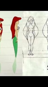 Ariel Live Action Model reference for Animators (The Little Mermaid, 1989)