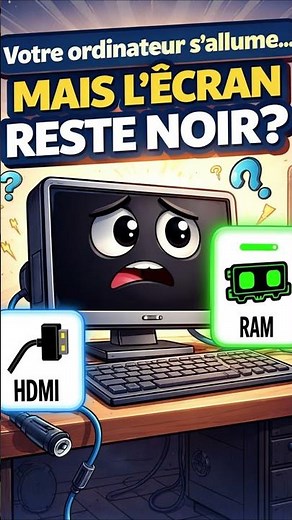 PC qui s’allume mais écran noir ? Voici pourquoi !