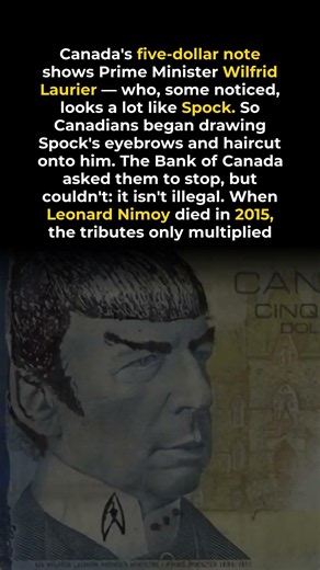 The $5 bill that looks like Spock 🖖 #startrek #shorts #trending