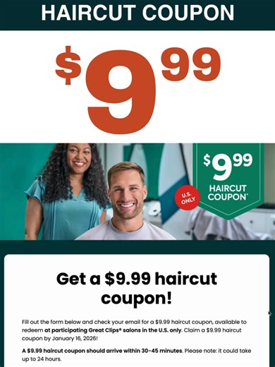Unlock Great Clips Coupons for $9.99 and More