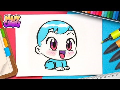 COMO DIBUJAR UN BEBÉ CHIBI - dibujos kawai faciles - Aprender a dibujar personas chibi