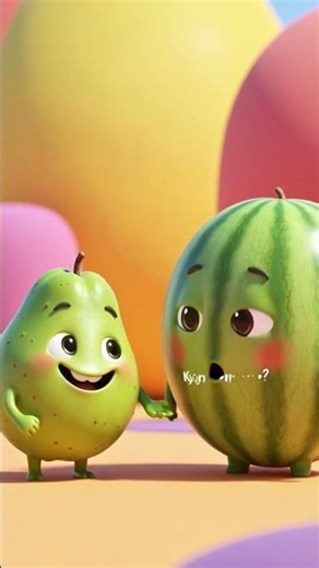 "Guava’s HILARIOUS Joke for Watermelon! 😂 | Funny Fruit Jokes in Hindi | Cute Fruit Friends"#funny