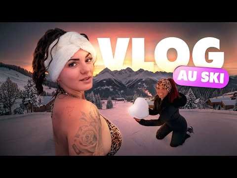 My first time skiing (ft. Ava) | vlog