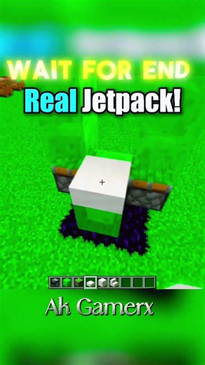Real Jetpack in Minecraft 🔥 | Insane Redstone Build (Works in 1.21) #shorts