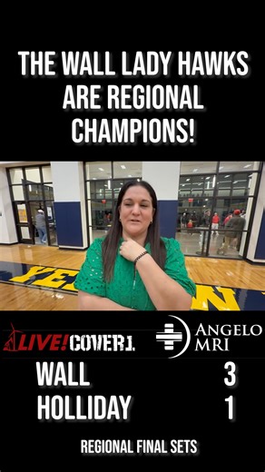 Wall Lady Hawks' head coach Kimberly Branch with highlights from the Regional Finals on Nov. 11, 2025. They are 2 wins away from the State Championship! Angelo MRI . Follow Lady Hawk volleyball on San Angelo LIVE! | San Angelo LIVE!