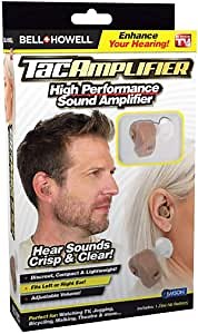 Emson Bell + Howell Tac Amplifier Sound Enchancement Digital Hearing Amplifiers Fits on Both Ears Perfect for Walking, Watching TV, Cycling, Jogging, Theather