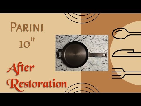 Parini 10" After Restoration! #foryou #castiron #castironrestoration #cookware #castironcooking