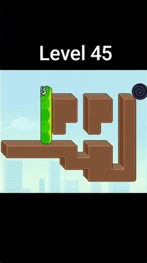 Snake Puzzle: Slither to Eat Level 45 solve | How to Solve Snake Puzzle | #logicalpuzzle #shorts