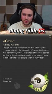 The Albino Karakul Mount in #FFXIV