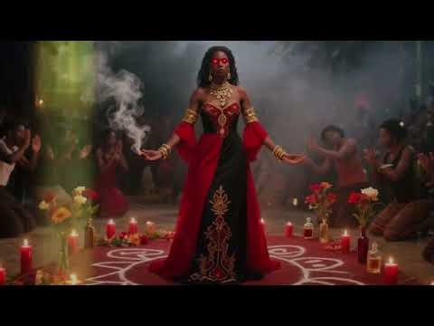Erzulie Je rouj son lwa barak Racine Mapou