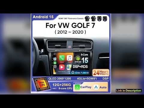 Android 15 Car radio For Volkswagen VW Golf 7 MK7 GTI 20112021 Carplay Android Auto Upgrade Edition