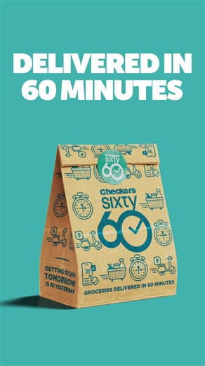 Get your groceries delivered in just 60 minutes 🛵 | Checkers Sixty60