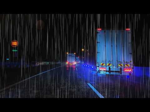 ☔️Midnight Highway Rain Drive💤 for Sleep(Real Footage, Not AI)