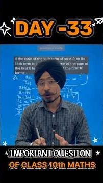 DAY-33 Important Question of class-10th MATHS