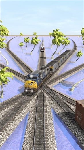 Trains Crossing at Rail Junction #6 | Trainz Railroad Simulator 2019