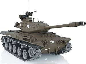 Heng Long US in Stock, RC Tank 1/16 7.0 Customized Walker Bulldog RTR 3839 Idle Smoking Metal Tracks Wheels 360° Rotating Turret Infrared Combat BB Shooting Airsoft Tank that Shoot