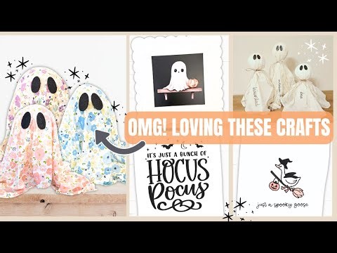 You HAVE to Try these Cricut Halloween Crafts | Craft With Me #halloweencrafts