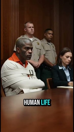 Man gets sentenced to 65 years in prison while in a restraint jacket #court #sentences #prison