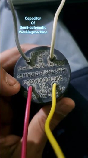 Semi Automatic Washing Machine Capacitor //Capacitor #Capacitor #semi-washing_machine #awfrepair